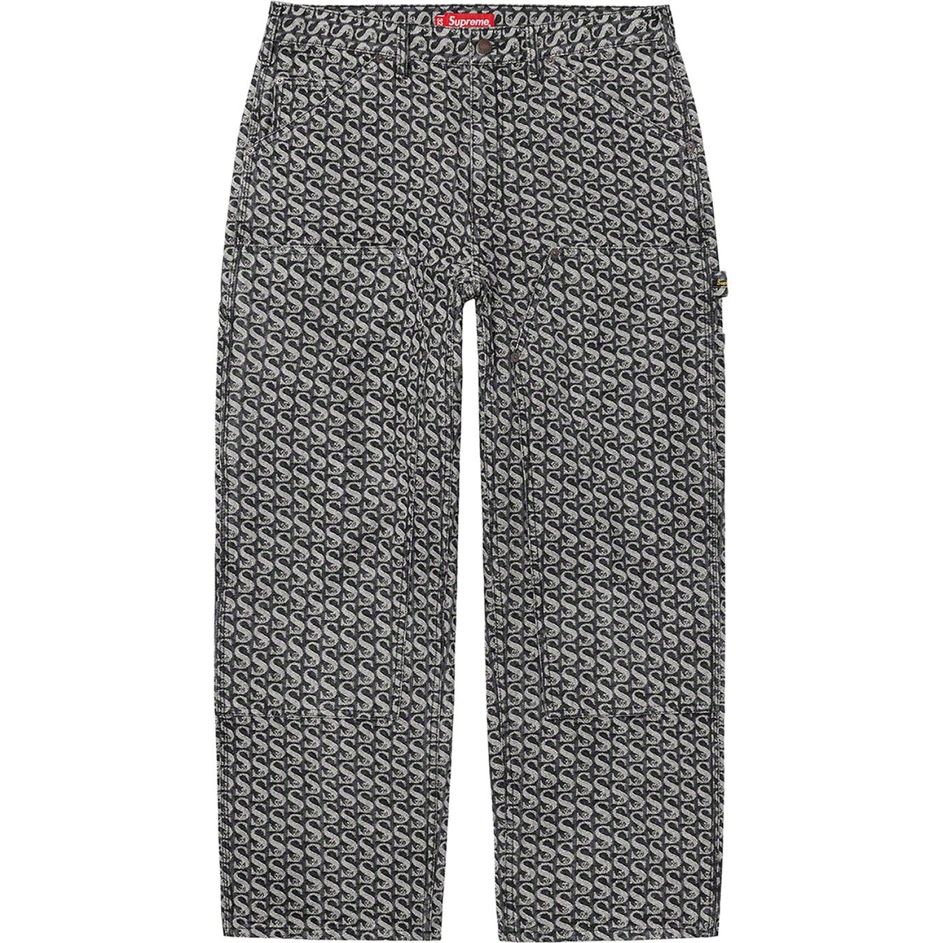 Monogram Double Knee Denim Painter Pant view 11